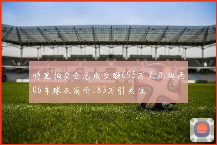特里拍卖会总成交额695万美元梅西06年球衣高价183万引关注